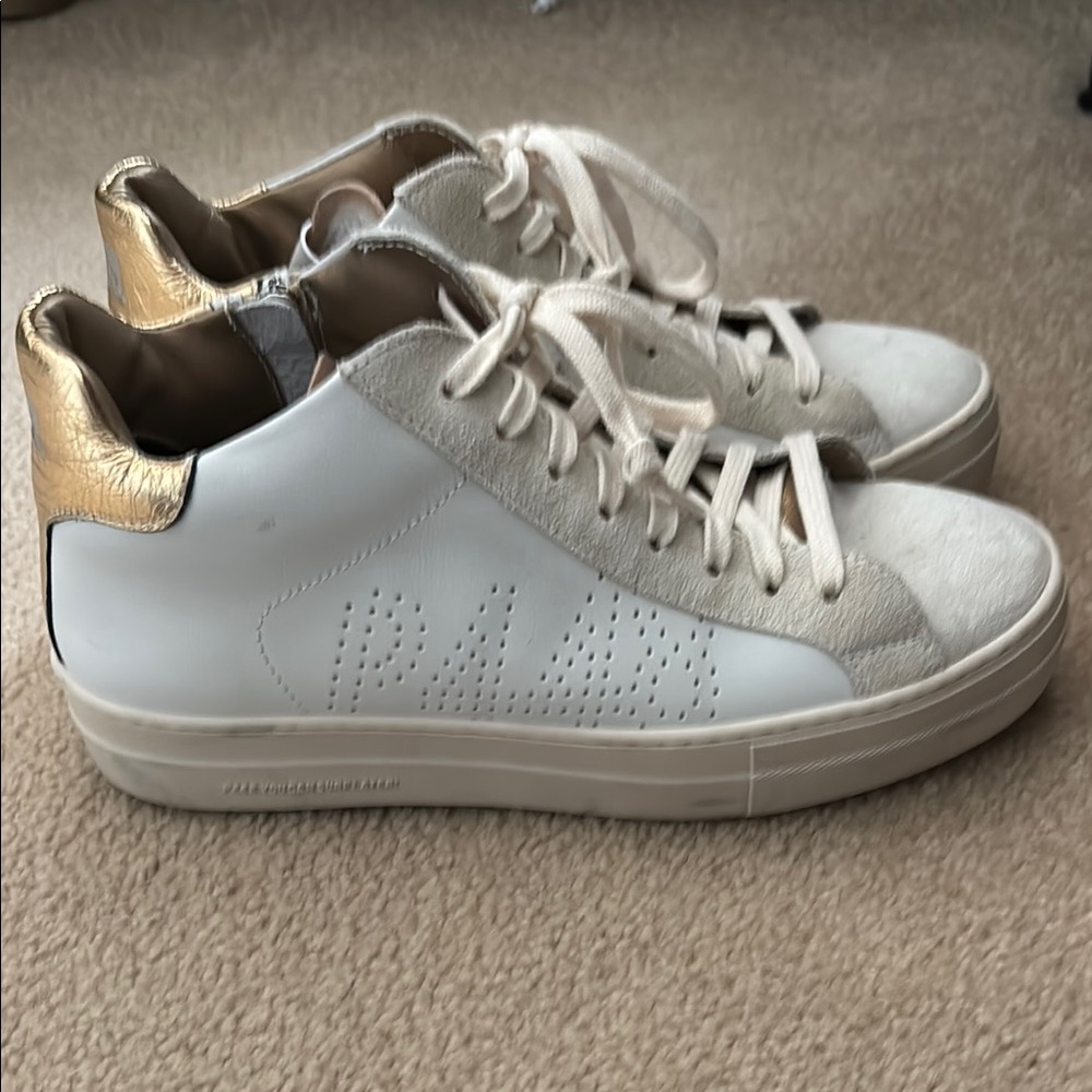 Golden White Sneakers